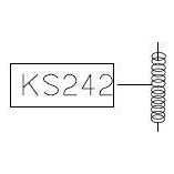 Пружина прижима лапки KS242 (original)